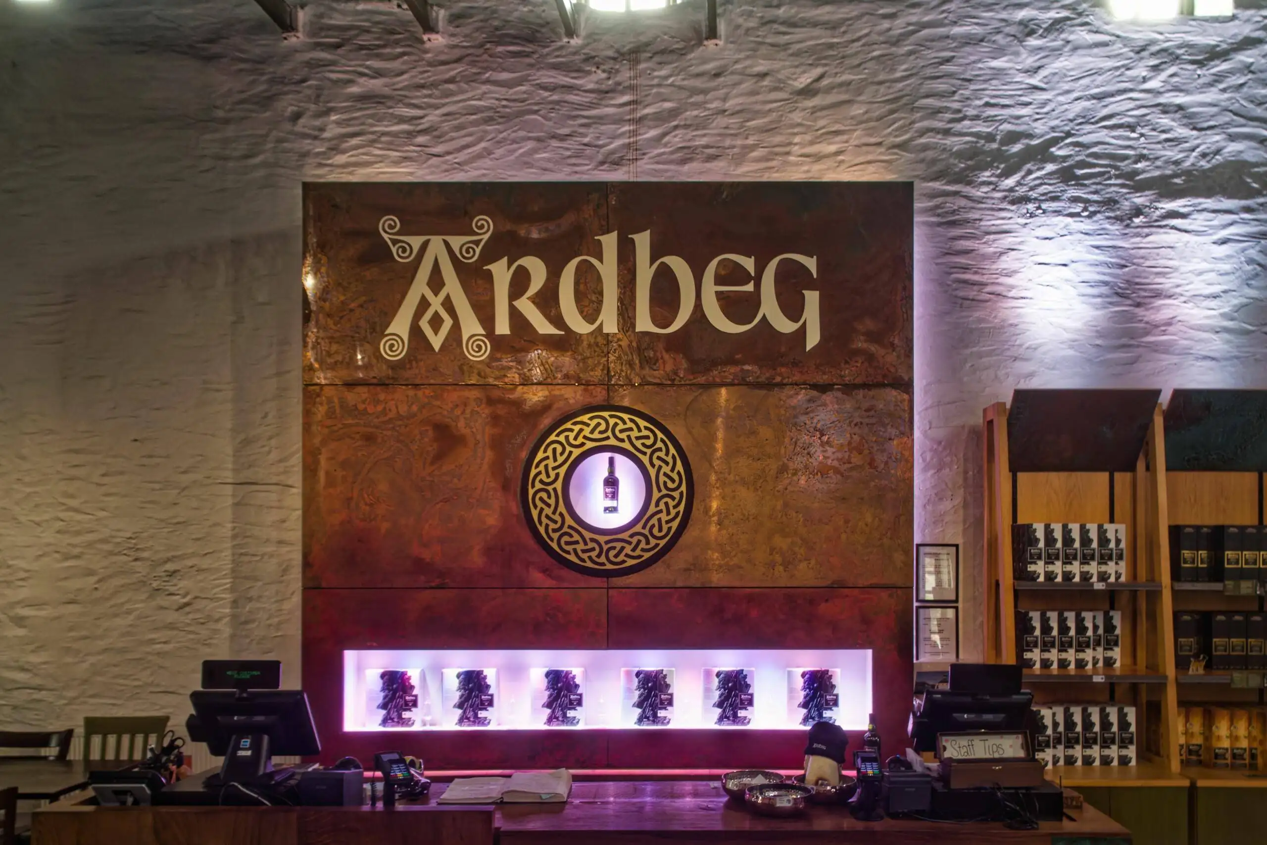 Ardbeg Shop Tresen